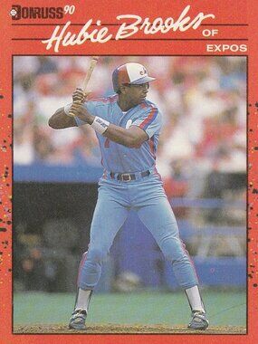 Hubie Brooks Donruss 90 MLB Baseball Card